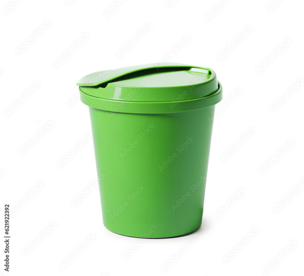 Trash Bin on White Background Trash Bin on White Background