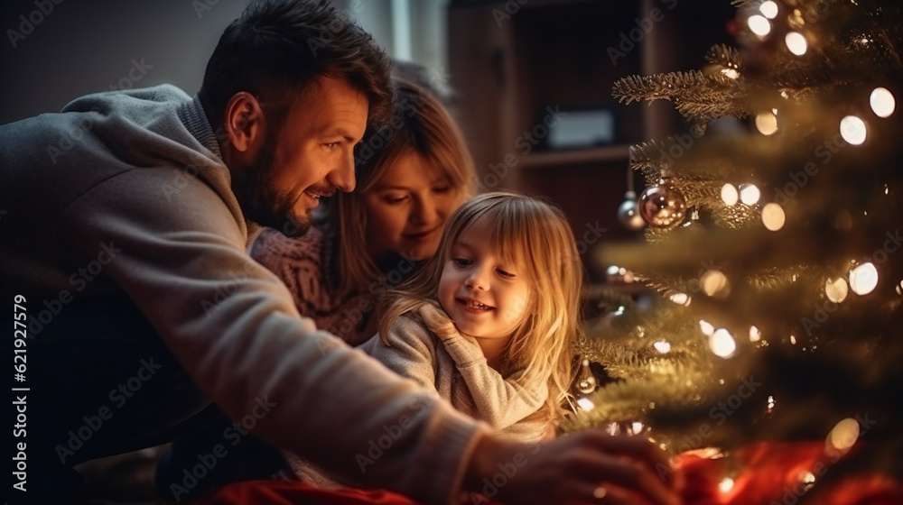 Family at Christmas Time, emotional, happy, enjoying company, sweet, happy Family at Christmas Time, emotional, happy, enjoying company, sweet, happy