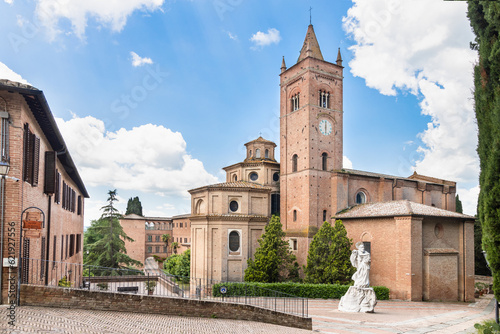 The Abbey of Monte Oliveto Maggiore is a large Benedictine monastery in the Italian region of Tuscany. photo