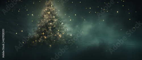 Beautiful Christmas Tree  background  lights  sparkles  stars  star  green