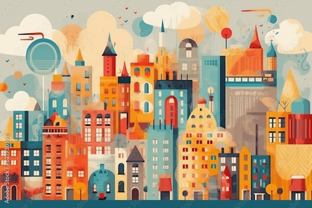 City Background Generative AI