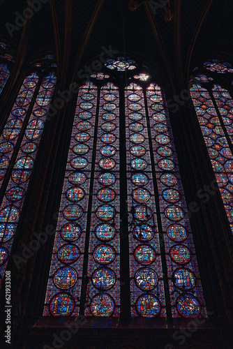 Sainte-Chapelle Beautiful Stained Glass Photo