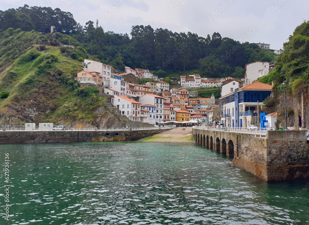 A picturesque village on the seaside. Cudillero Asturias