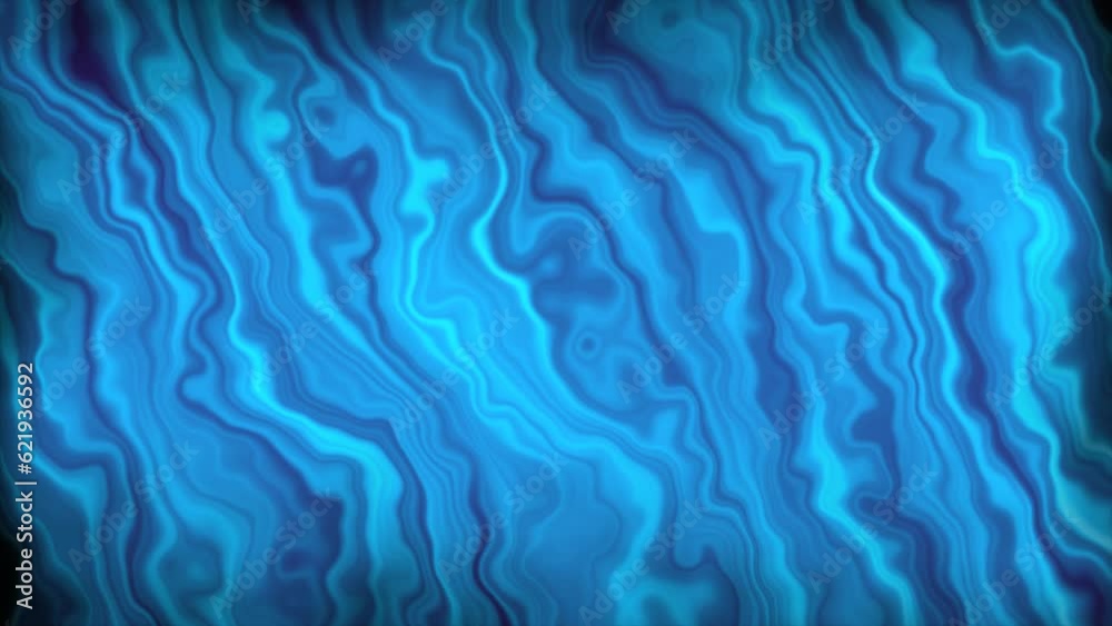 Looped background liquid gradient blue background. Seamless vivid bright animated sea wave color background. Magical liquid colorful wallpaper for prezintation and creativity.