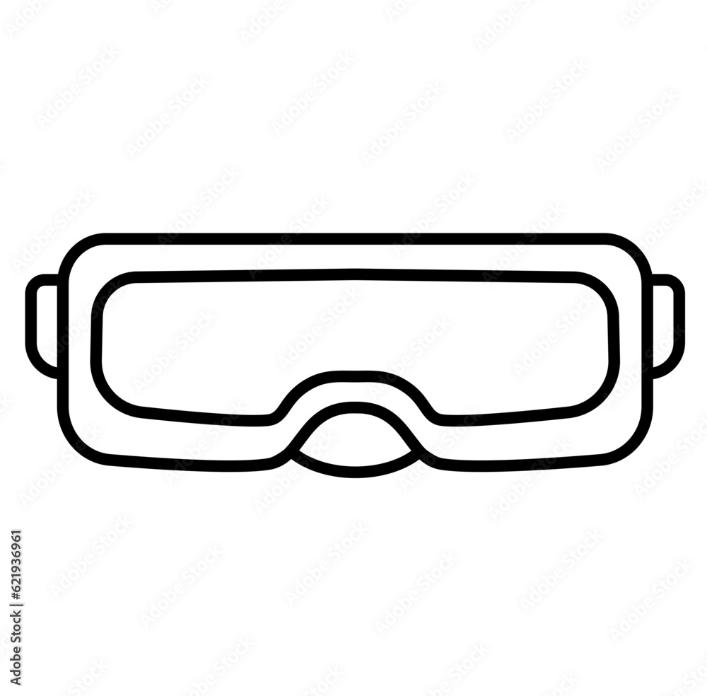 Vr glasses metaverse outline icon Vr glasses metaverse outline icon