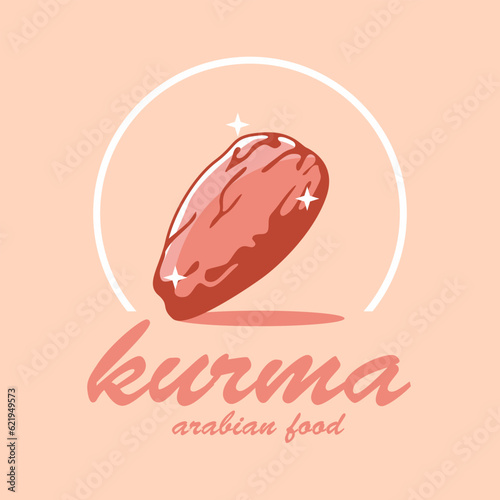 Arabic Dates Design Logo Vector