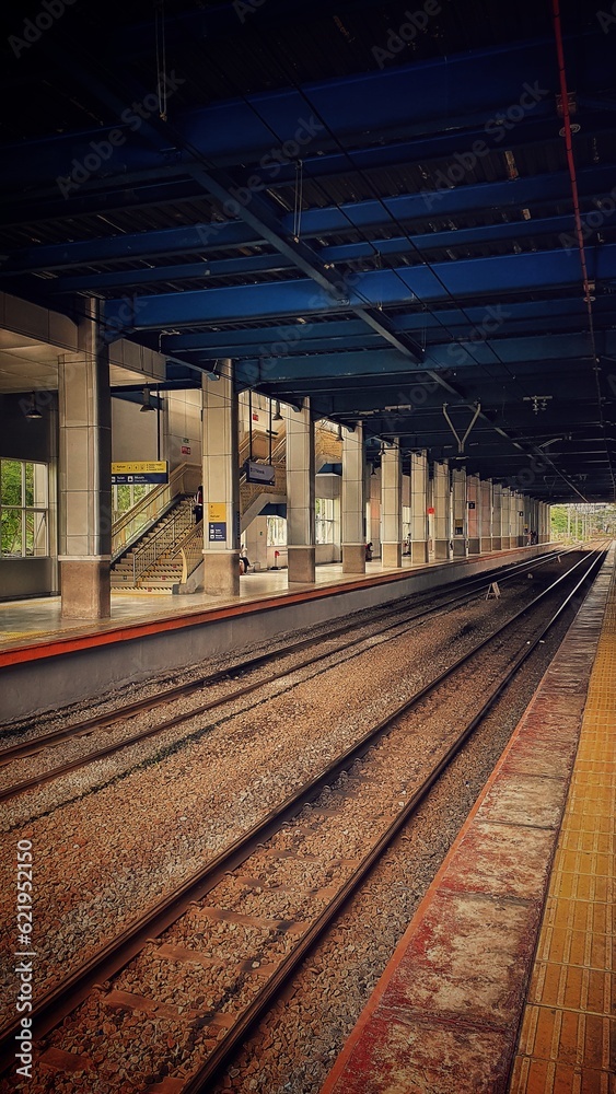 Train station in Jakarta Indonesia at day light