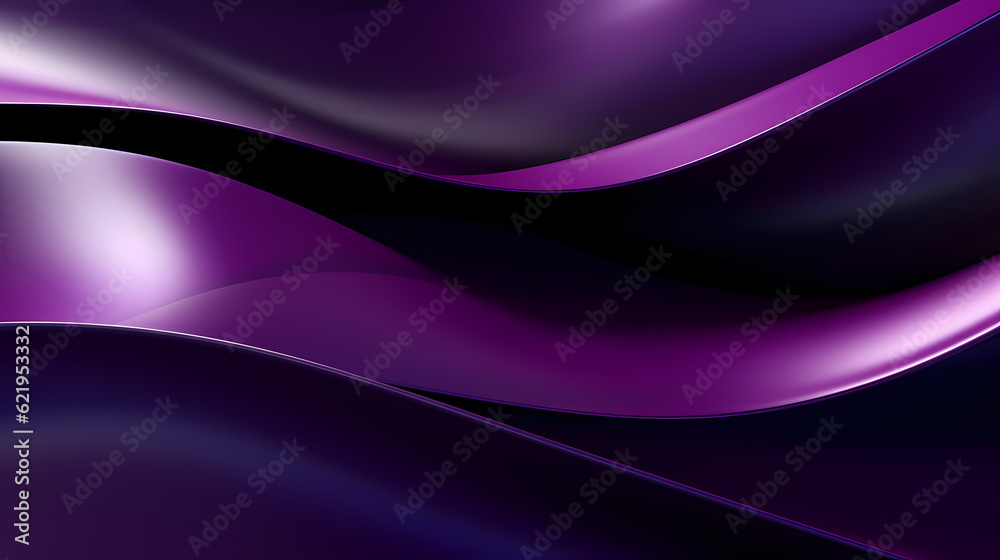 Abstract dark purple curve shapes background. luxury wave. Smooth and clean subtle texture creative design. Suit for poster, brochure, presentation, website, flyer. vector abstract design element