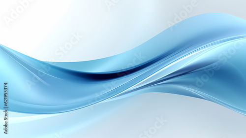 Abstract light blue curve shapes background. luxury wave. Smooth and clean subtle texture creative design. Suit for poster, brochure, presentation, website, flyer. vector abstract design element © panida