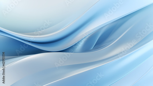 Abstract light blue curve shapes background. luxury wave. Smooth and clean subtle texture creative design. Suit for poster, brochure, presentation, website, flyer. vector abstract design element © panida