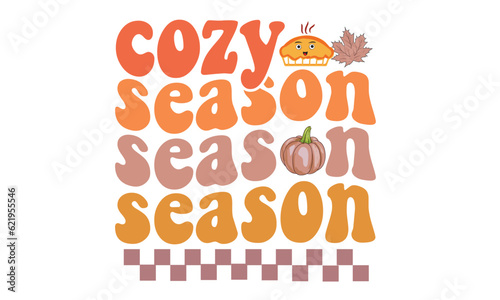 Cozy Season Season Season Retro Svg T-Shirt Design
