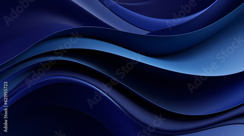 Abstract Dark Blue curve shapes background. luxury wave. Smooth and clean subtle texture creative design. Suit for poster, brochure, presentation, website, flyer. vector abstract design element