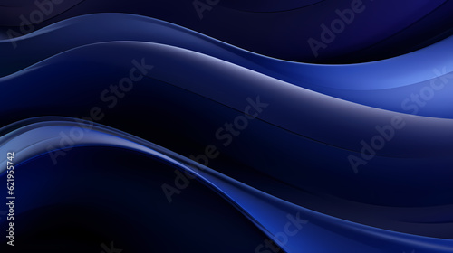 Abstract Dark Blue curve shapes background. luxury wave. Smooth and clean subtle texture creative design. Suit for poster, brochure, presentation, website, flyer. vector abstract design element