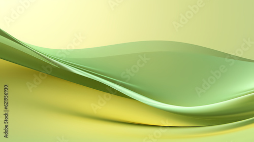 Abstract Green gold curve shapes background. luxury wave. Smooth and clean subtle texture creative design. Suit for poster, brochure, presentation, website, flyer. vector abstract design element