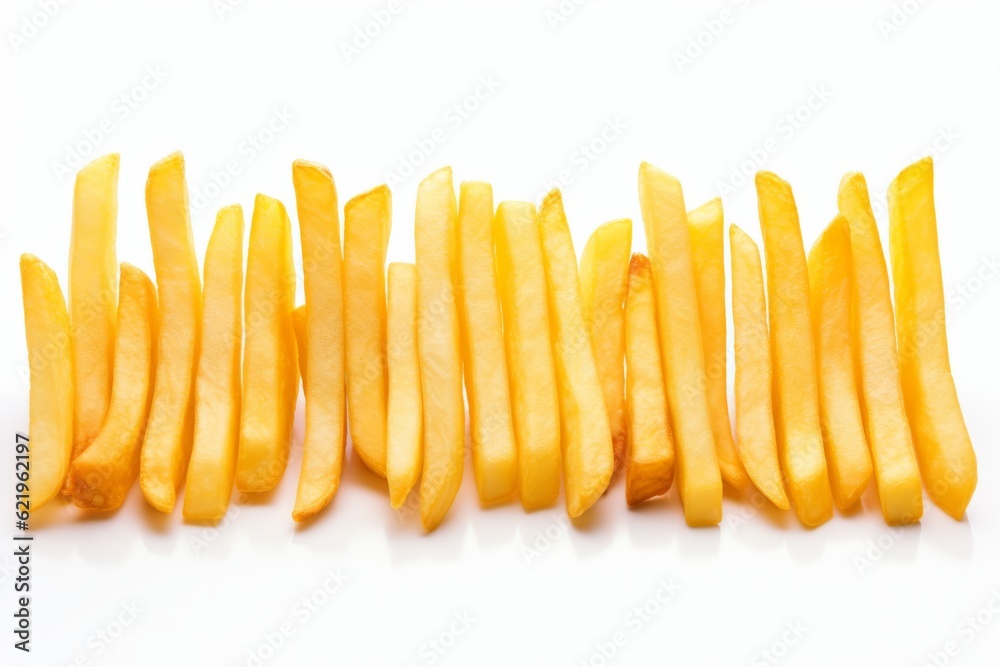 French fries isolated on white background. Copy space for text. High quality photo French fries isolated on white background. Copy space for text. High quality photo