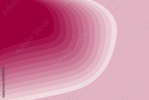 Gradient Topography Smooth layered shapes, Red Background