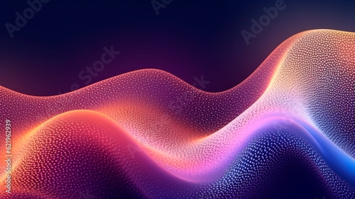Pink and violet color texture studio background with wavy line. Generative AI