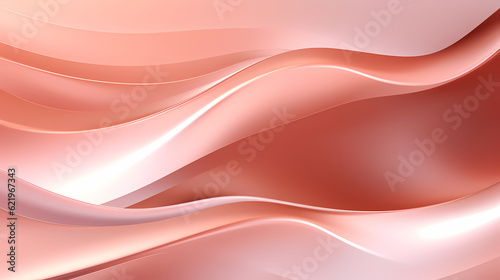 Abstract dark rose gold curve shapes background. luxury wave. Smooth and clean subtle texture creative design. Suit for poster, brochure, presentation, website, flyer. vector abstract design element