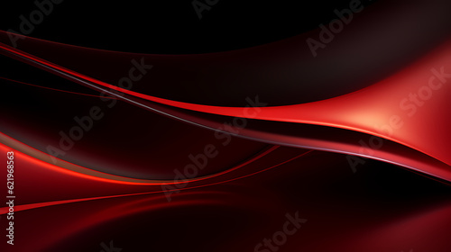 Abstract dark red curve shapes background. luxury wave. Smooth and clean subtle texture creative design. Suit for poster, brochure, presentation, website, flyer. vector abstract design element © panida