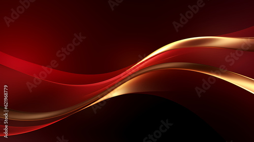 Abstract dark orange curve shapes background. luxury wave. Smooth and clean subtle texture creative design. Suit for poster, brochure, presentation, website, flyer. vector abstract design element