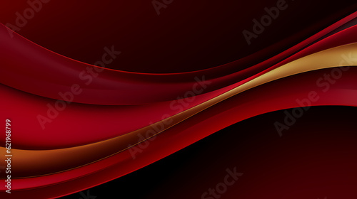 Abstract dark orange curve shapes background. luxury wave. Smooth and clean subtle texture creative design. Suit for poster, brochure, presentation, website, flyer. vector abstract design element © panida