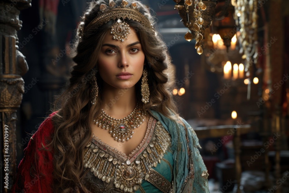 Queen Esther Hadassa wife of the Persian king Ahasuerus Xerxes I ...