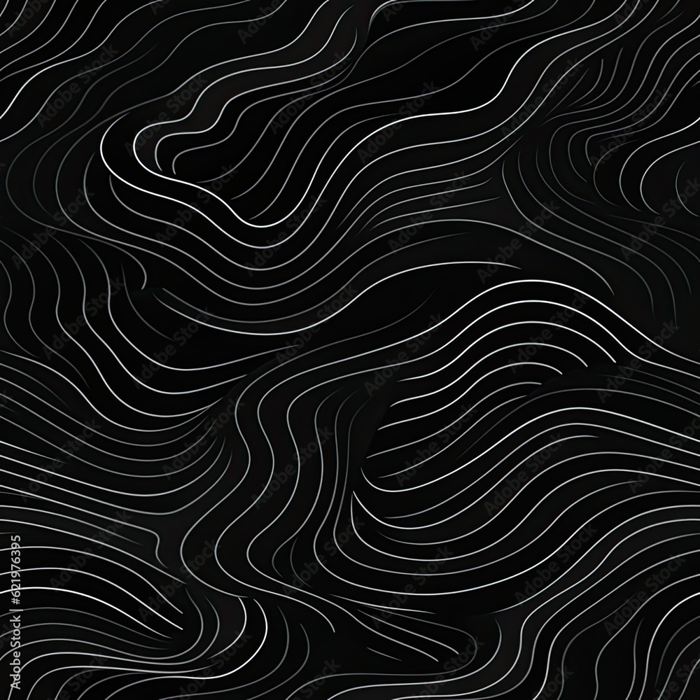 Topographic map background concept. Rendering abstract illustration. Abstract illustration. Geography concept. paper texture design. SEAMLESS PATTERN. Created with Generative AI technology.