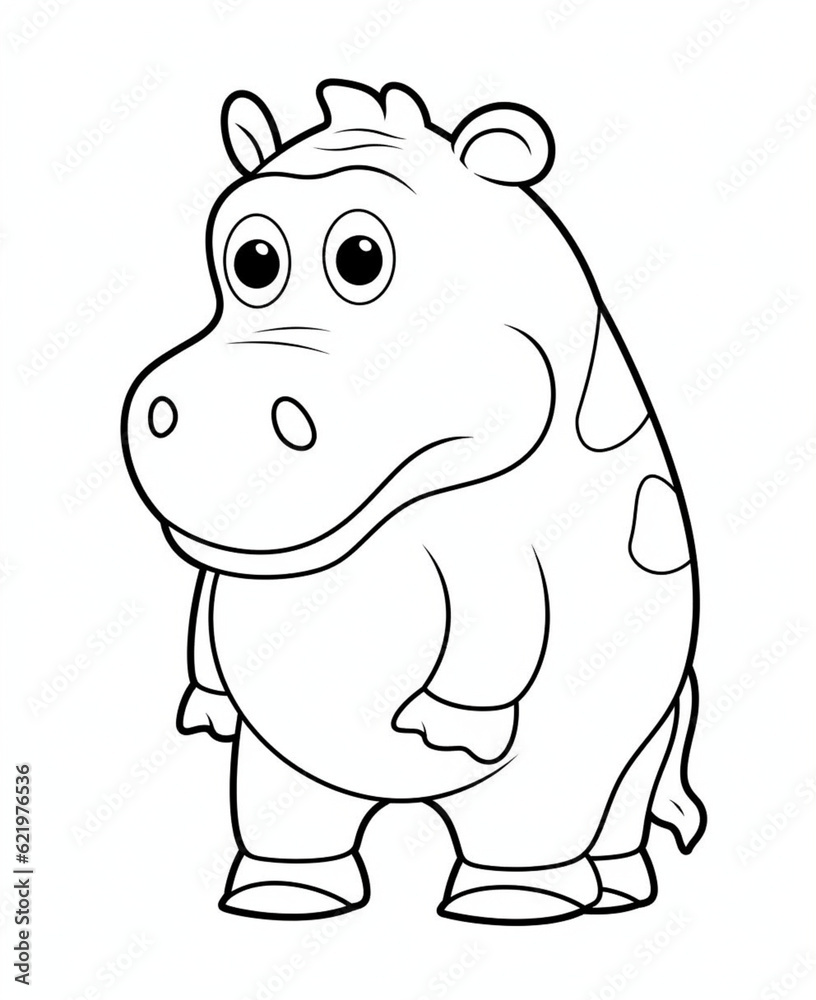 Fototapeta premium coloring page