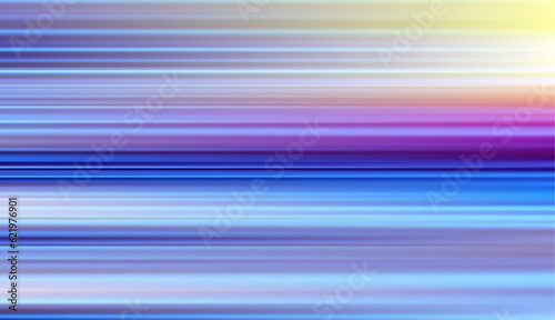 Abstract defocused horizontal background with horizontal smooth blurred lines. Vector eps