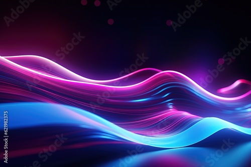 abstract futuristic background with pink blue purple glowing neon moving high speed wave lines honeycomb and bokeh lights. Data transfer concept Fantastic wallpaper