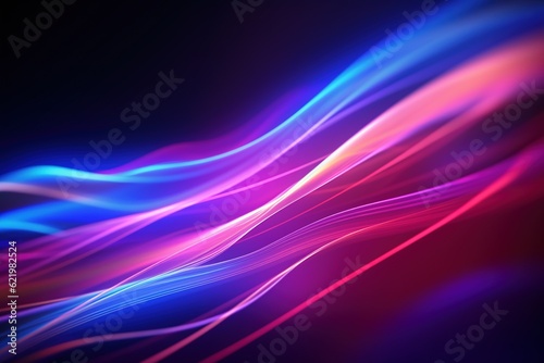 abstract futuristic background with pink blue purple glowing neon moving high speed wave lines honeycomb and bokeh lights. Data transfer concept Fantastic wallpaper