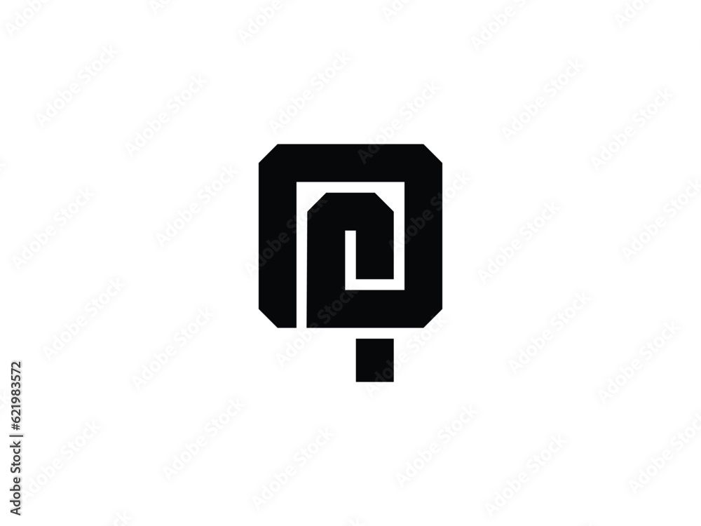 modern monogram letter Q logo design