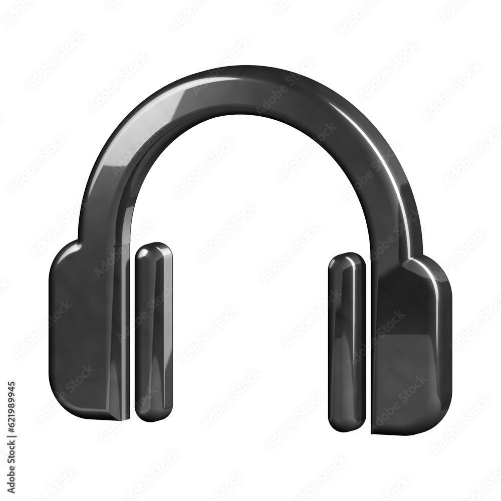 This is a beautifully designed 3D headphones icon with a beautiful metallic texture. This is a beautifully designed 3D headphones icon with a beautiful metallic texture.