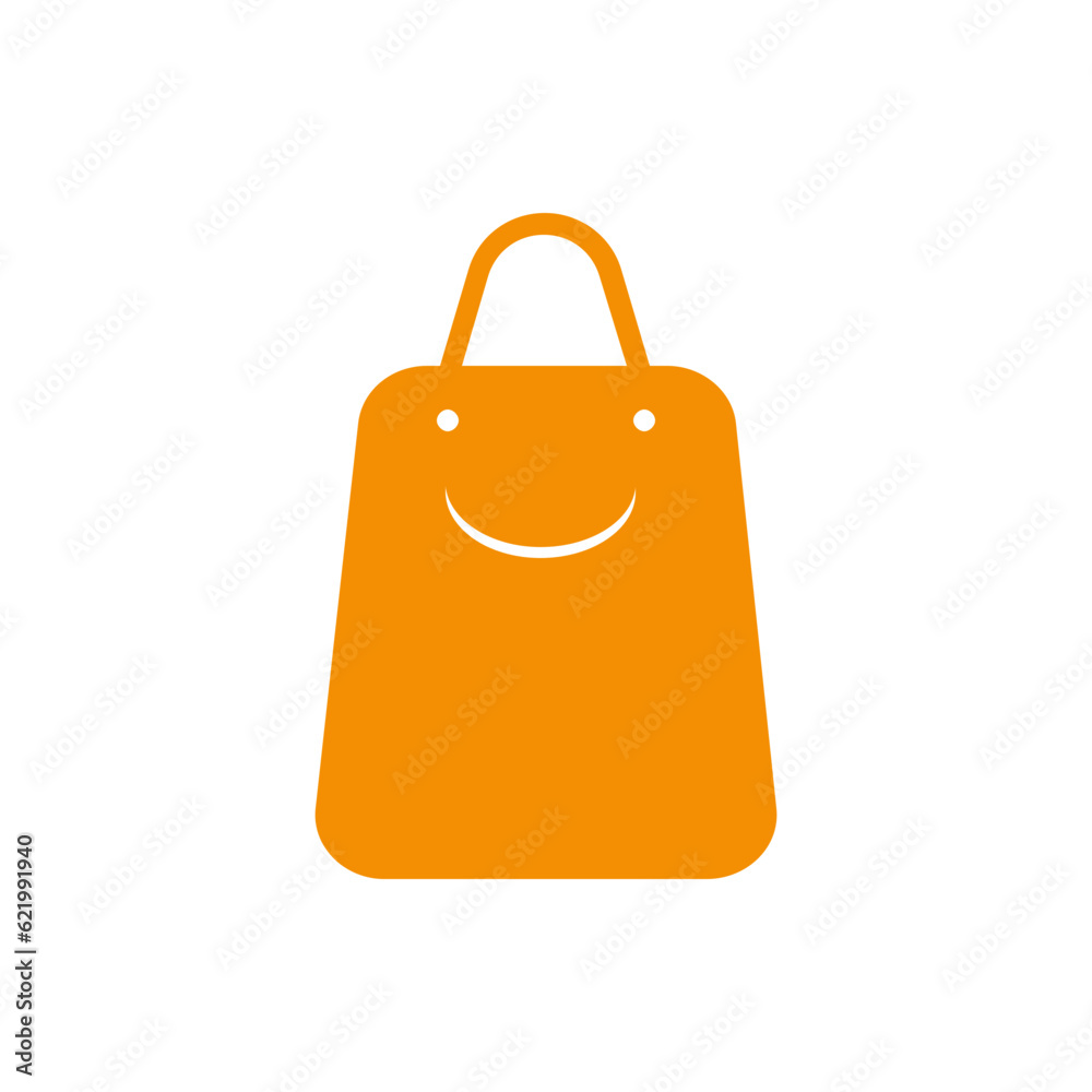 Shopping Bag Icon Isolated on White Background Shopping Bag Icon Isolated on White Background