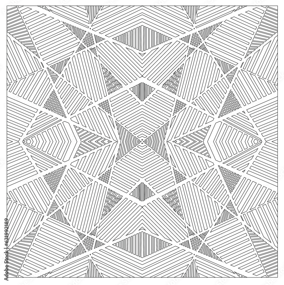 Straight Lines Shapes Geometric Black & White Tangle Vector Design, Repeat Tile, Straight Lines Shapes Geometric Black & White Tangle Vector Design, Repeat Tile,