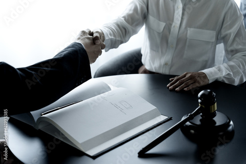 businessman shaking hands or can be agreed upon in a legal photo