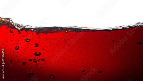 Obraz na plátně Cola texture isolated white background,Macro cola background on white background