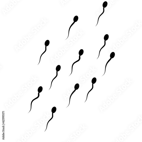 Abstract sperm icon