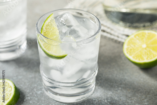 Cold Refreshing Water with Lime