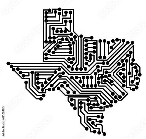 IT-Umriss von Texas