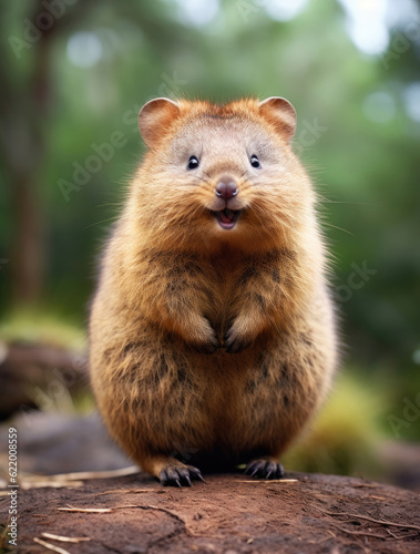 Cartoon plump quokka