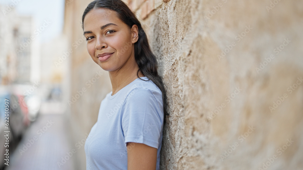 African american woman smiling confident standing at street African american woman smiling confident standing at street