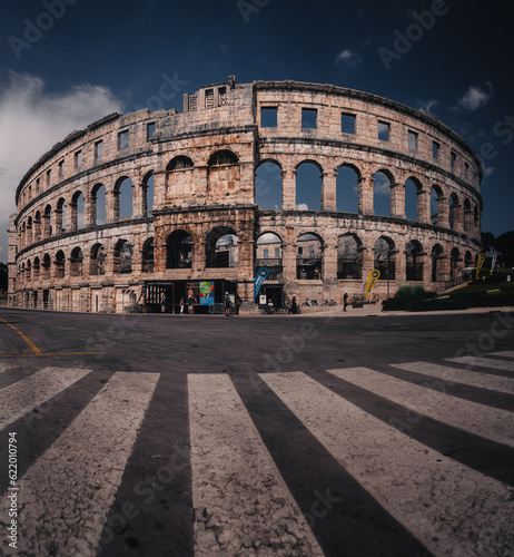 Famous Pula Arena in Croatia