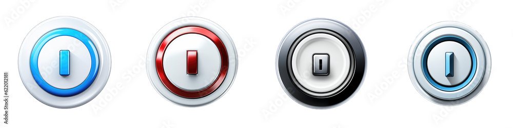 ภาพประกอบสต็อก Power Button clipart collection, vector, icons isolated ...