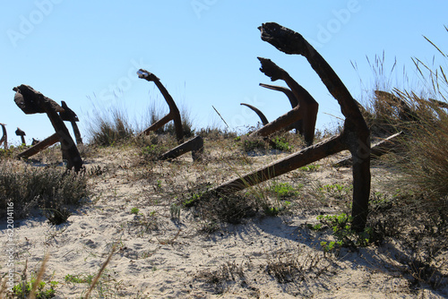 The Cemetery of Anchors in Tavira Island