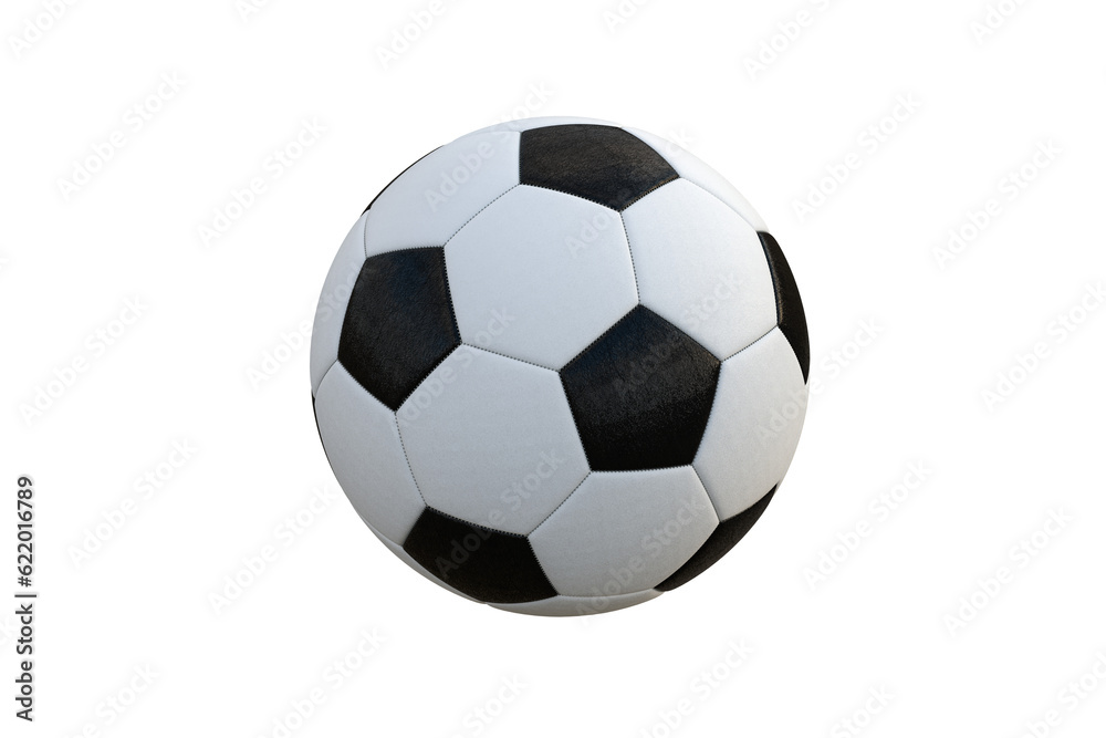 Football ball on isolated background. 3d render