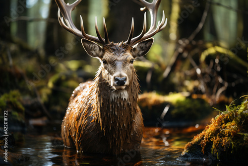 Autumn Background with animal