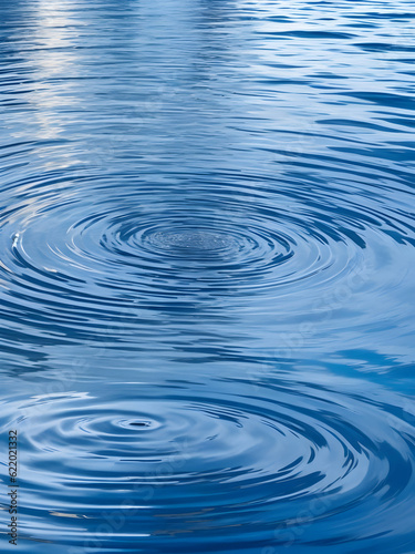 Serenity in motion: Abstract water ripples, mindfulness