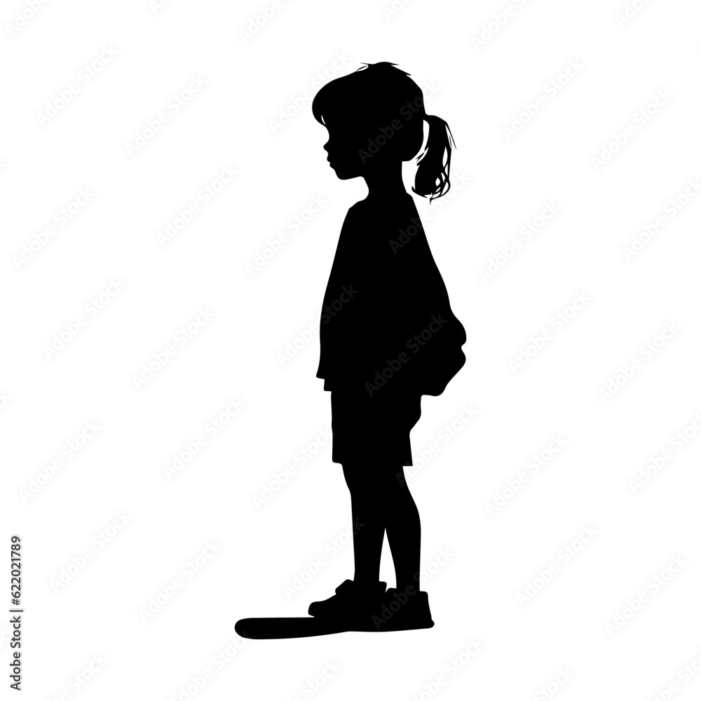 child silhouette illustration child silhouette illustration