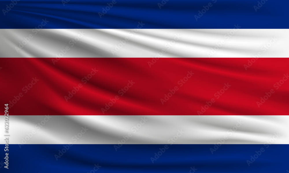 Vector flag of Costa Rica Vector flag of Costa Rica